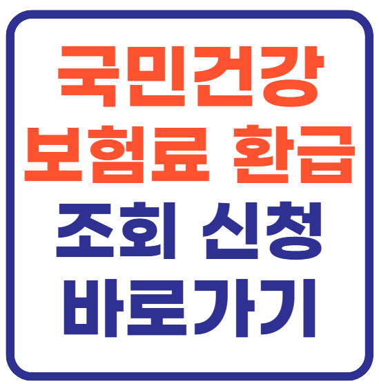 국민건강보험료 환급금 조회 바로가기