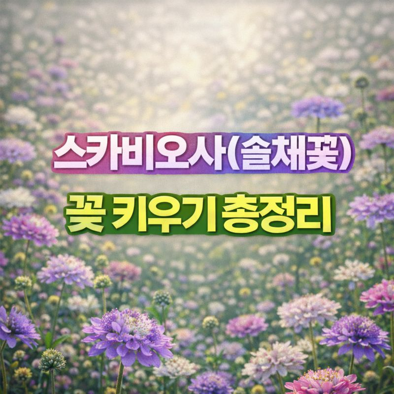스카비오사(솔체꽃) 키우기, 꽃말·물관리·파종시기·번식·가지치기·월동 썸네일