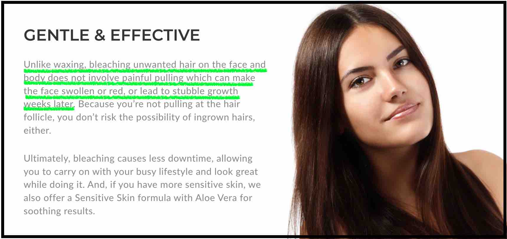 졸렌 탈색약이 왁싱보다 나은 이유, 크게 보기