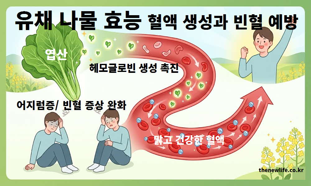 유채 나물 효능 혈액 생성 빈혈 예방