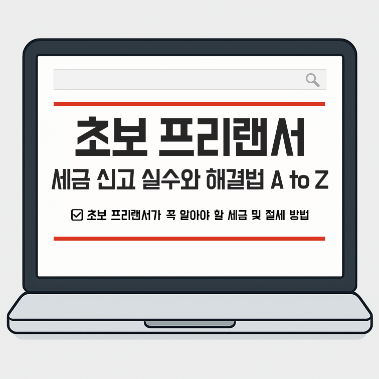초보 프리랜서, 세금 신고 실수와 해결법 A to Z (+절세 노하우) 안내 썸네일 이미지