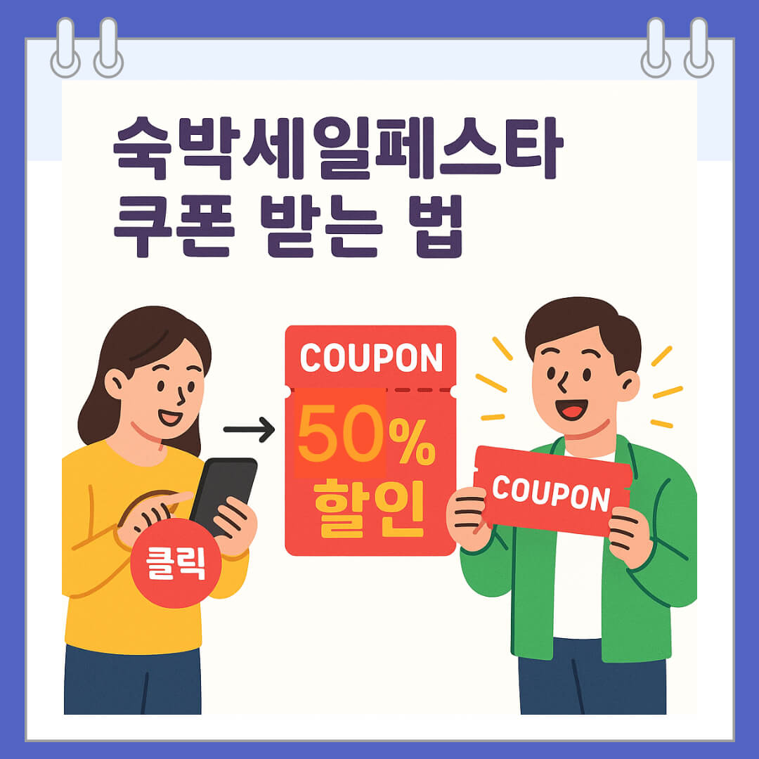 숙박세일페스타 쿠폰 받는 법