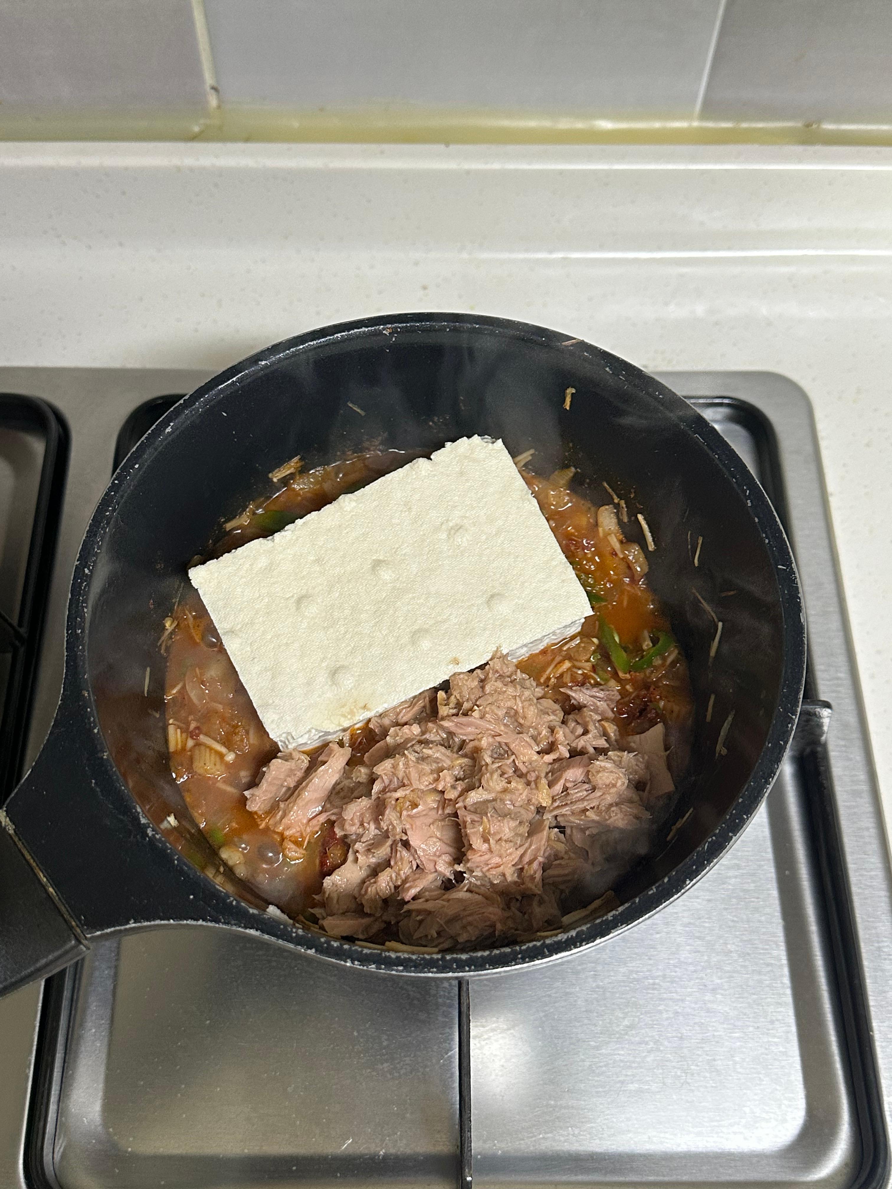 다이어트 식단 추천, 두부와 참치 넣기