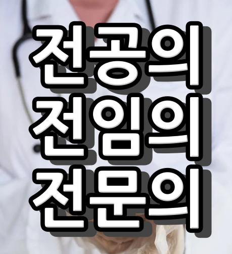 일반의 전공의 전문의 전임의 차이와 수습기간
