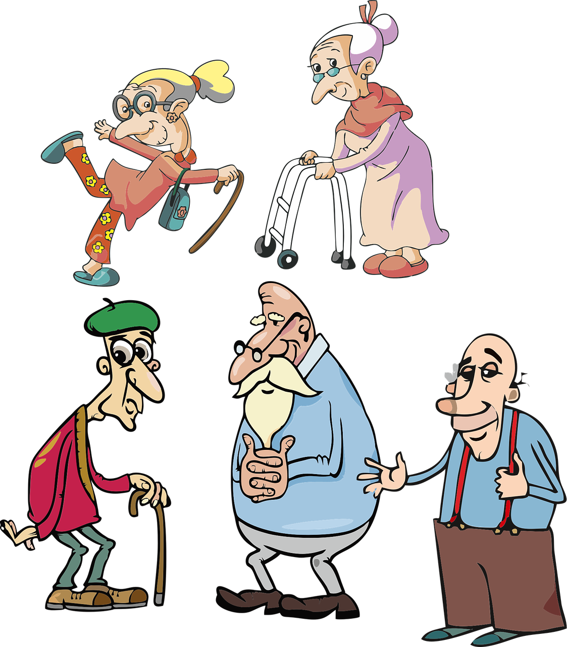 노인 여러가지 이미지