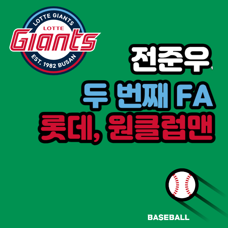 롯데 자이언츠 전준우 FA 잔류