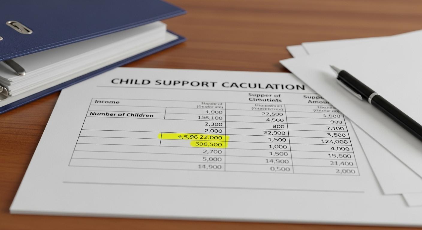 이혼 양육비 산정표