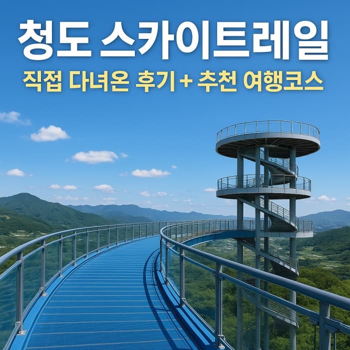 🎢 청도 스카이트레일, 대구인근 가볼만 한 청도 힐링 코스 소개