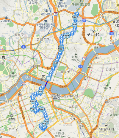 242번버스 노선도