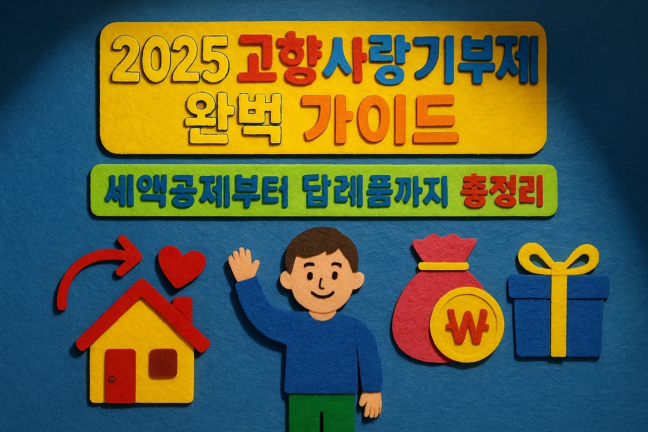 2025 고향사랑기부제 안내 이미지