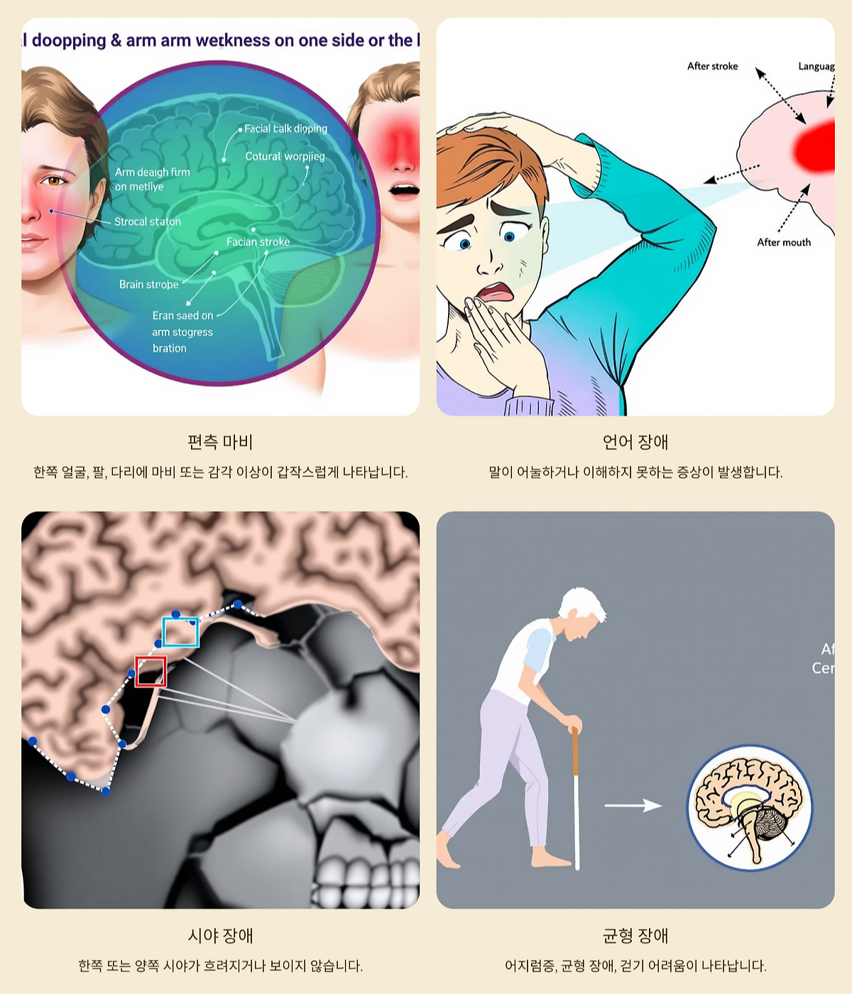 뇌경색의 주요증상