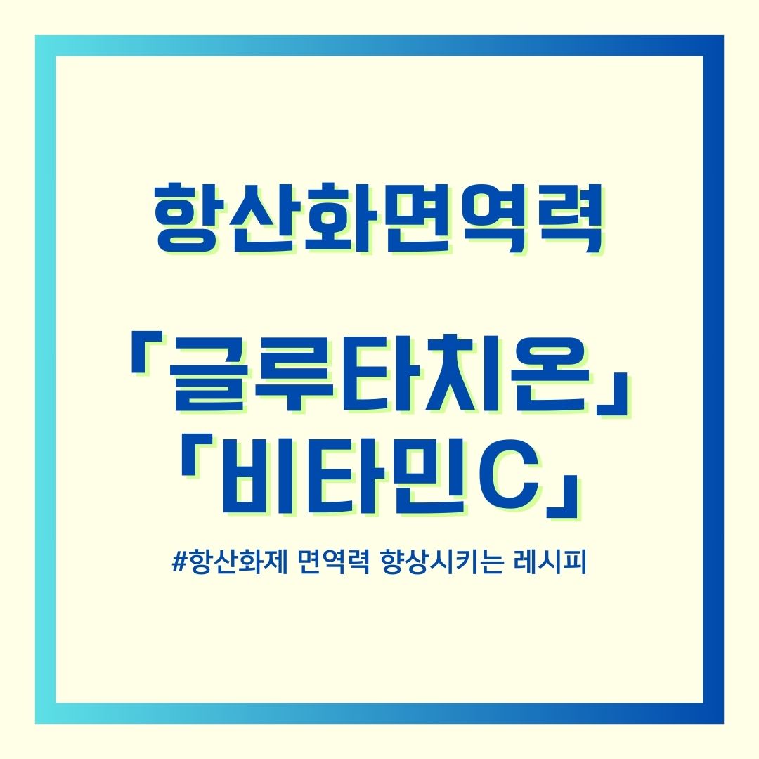 항산화제면역력강화