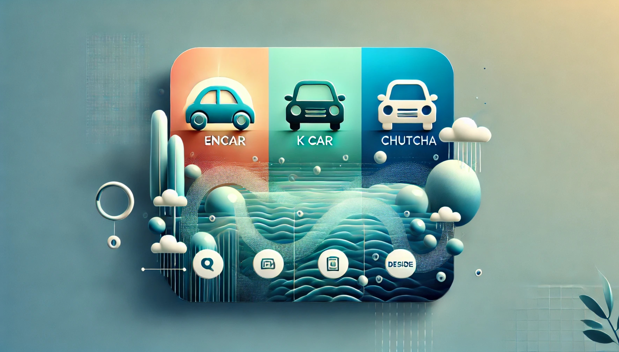 엔카, 케이카, 첫차 3회사 이미지 및 텍스트