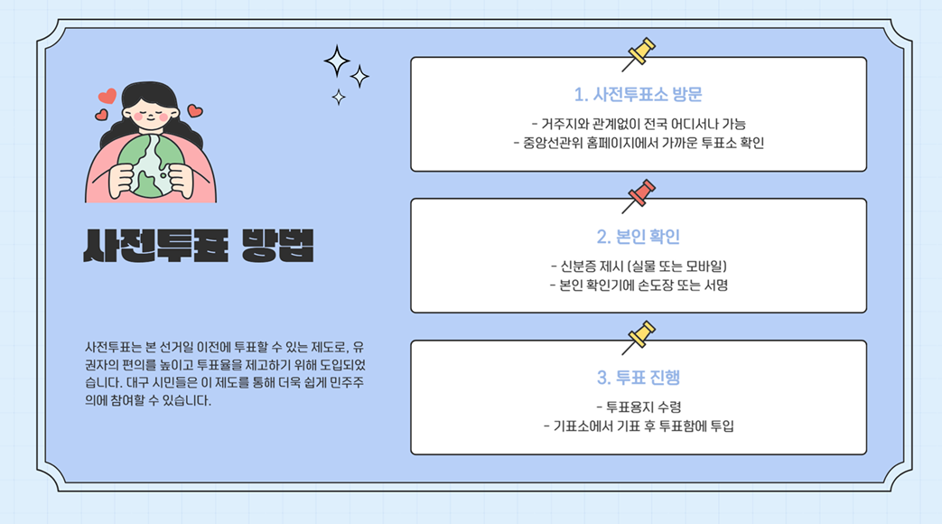2025년 제21대 대통령선거 대구 사전투표 안내