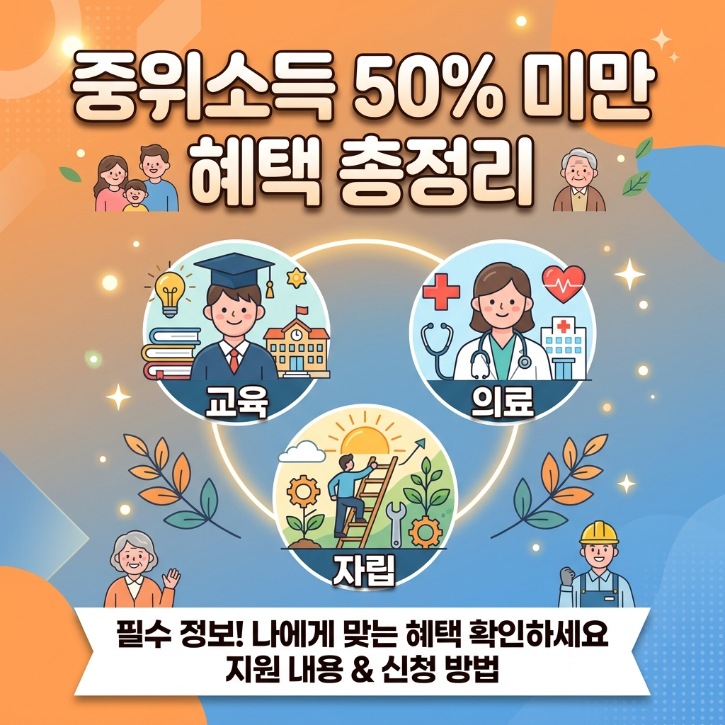 중위소득 50% 이하 혜택 차상위계층