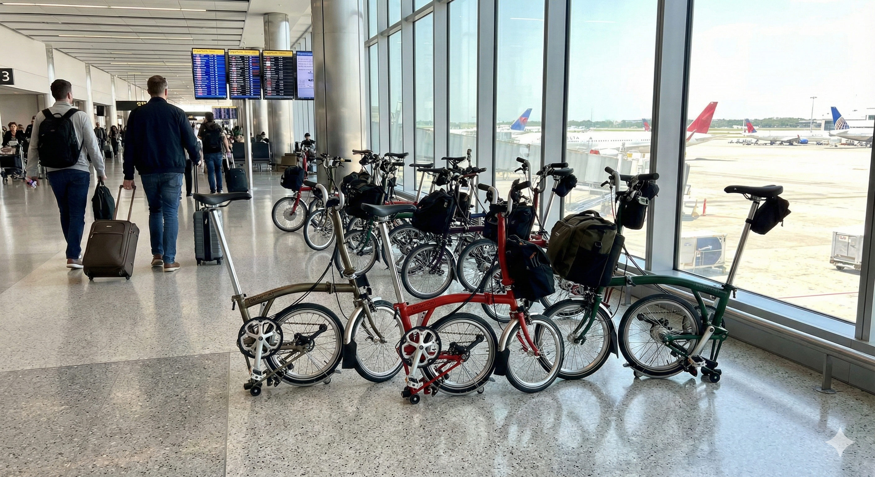 공항에도 쉽게 가져갈 수 있는 브롬톤 미니벨로