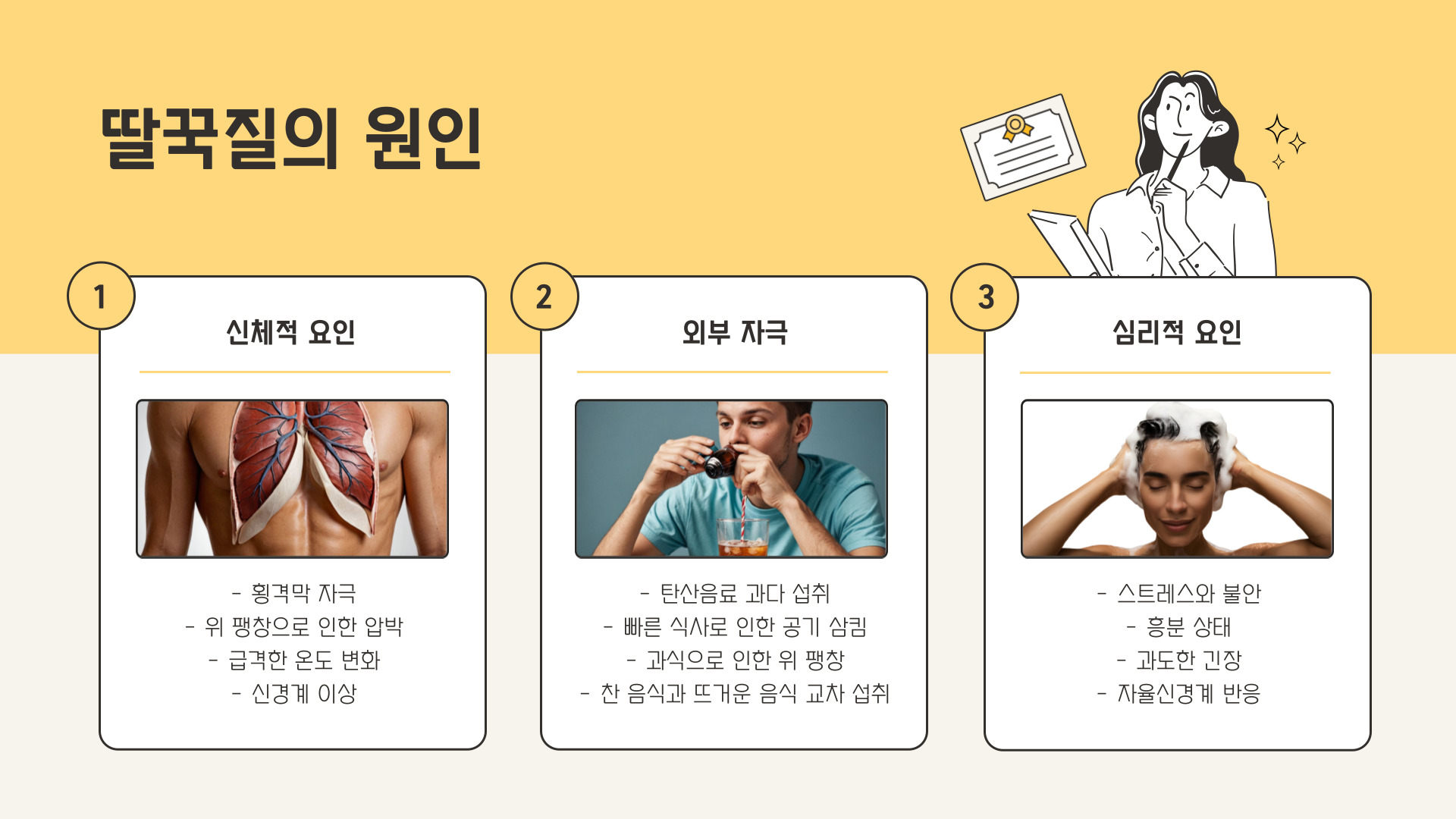 딸꾹질 멈추는 방법