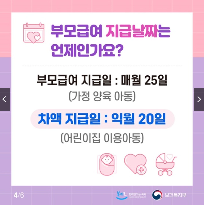 2026 부모급여 지급대상 지급시기 꿀팁 (+차액 지급액 어린이집 신청방법 지급일 120만원 아동수당 언제까지)