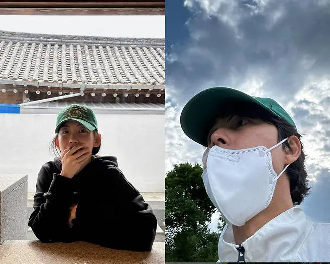 커플템으로 오해를 받은 모자와 패딩점퍼