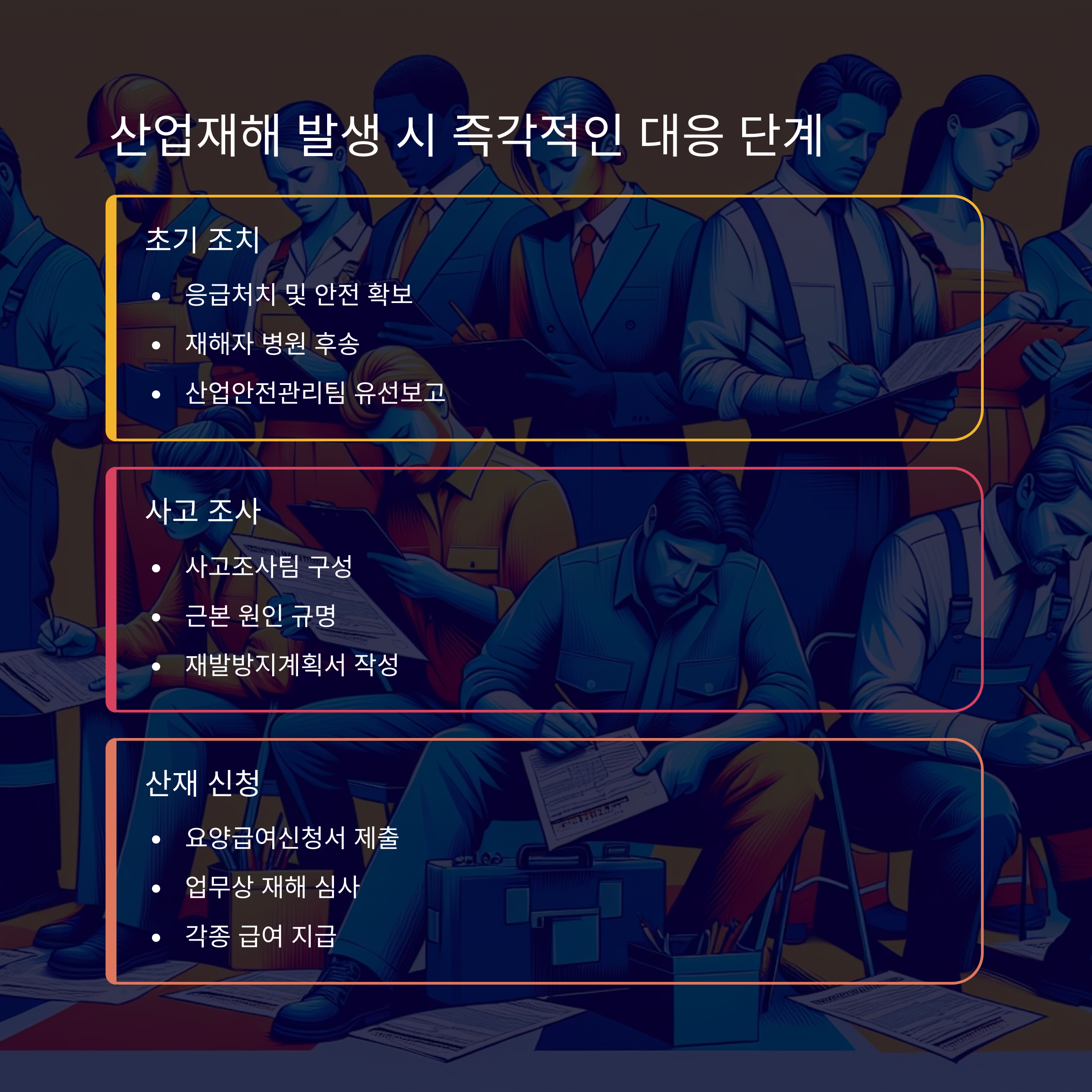 산업재해 발생 시 꼭 알아야 할 처리절차