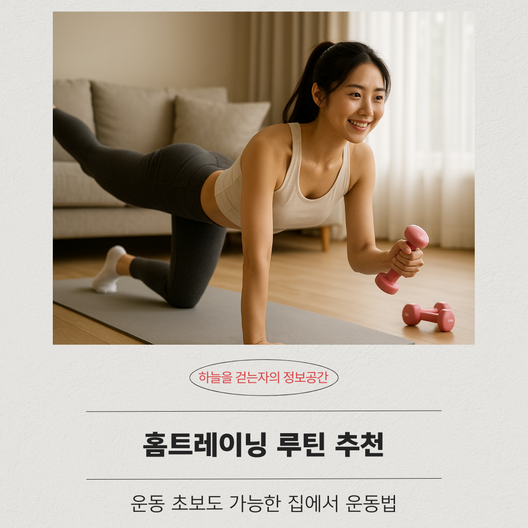 홈트레이닝 루틴 추천, 운동 초보도 가능한 집에서 운동법