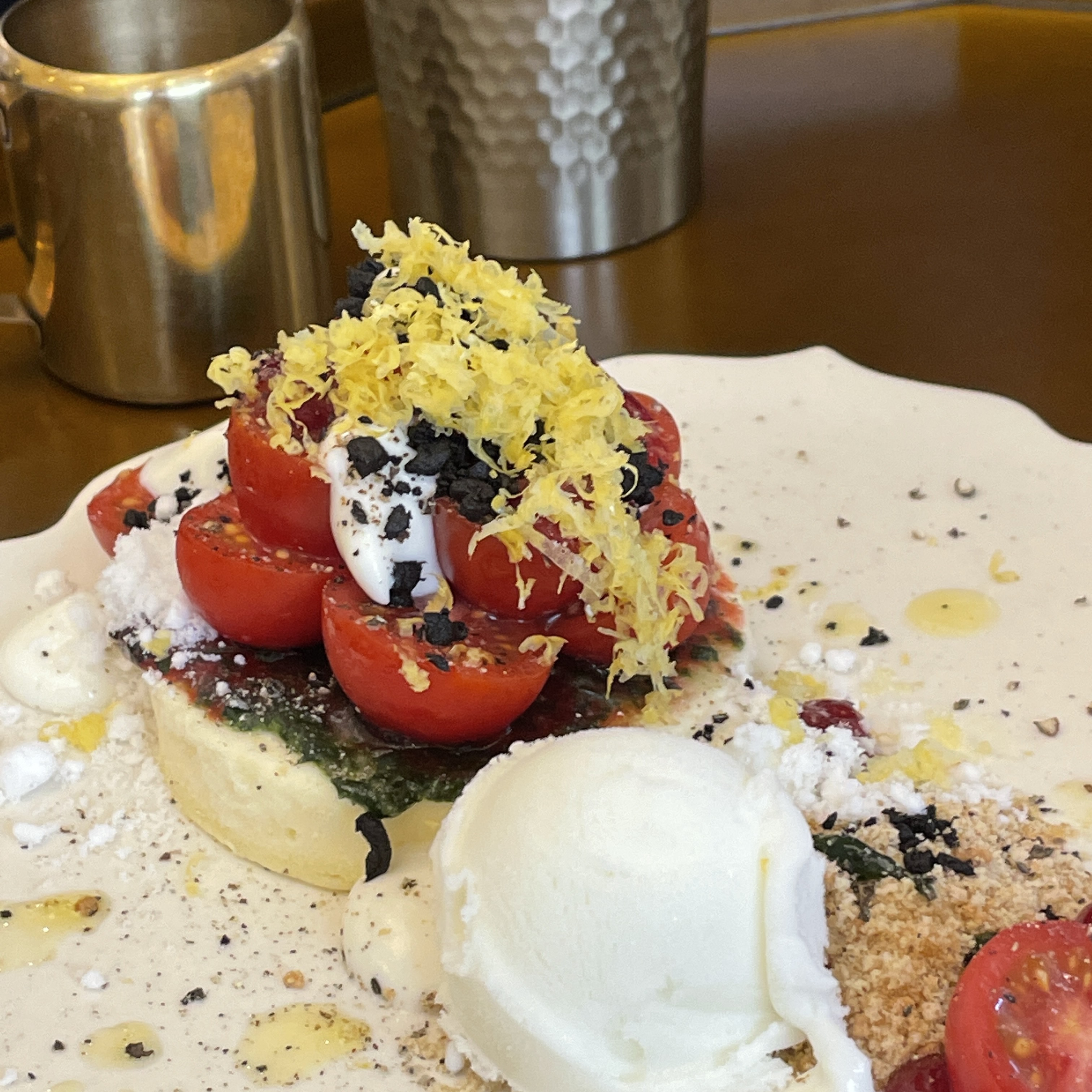 tomato basil cheese cake