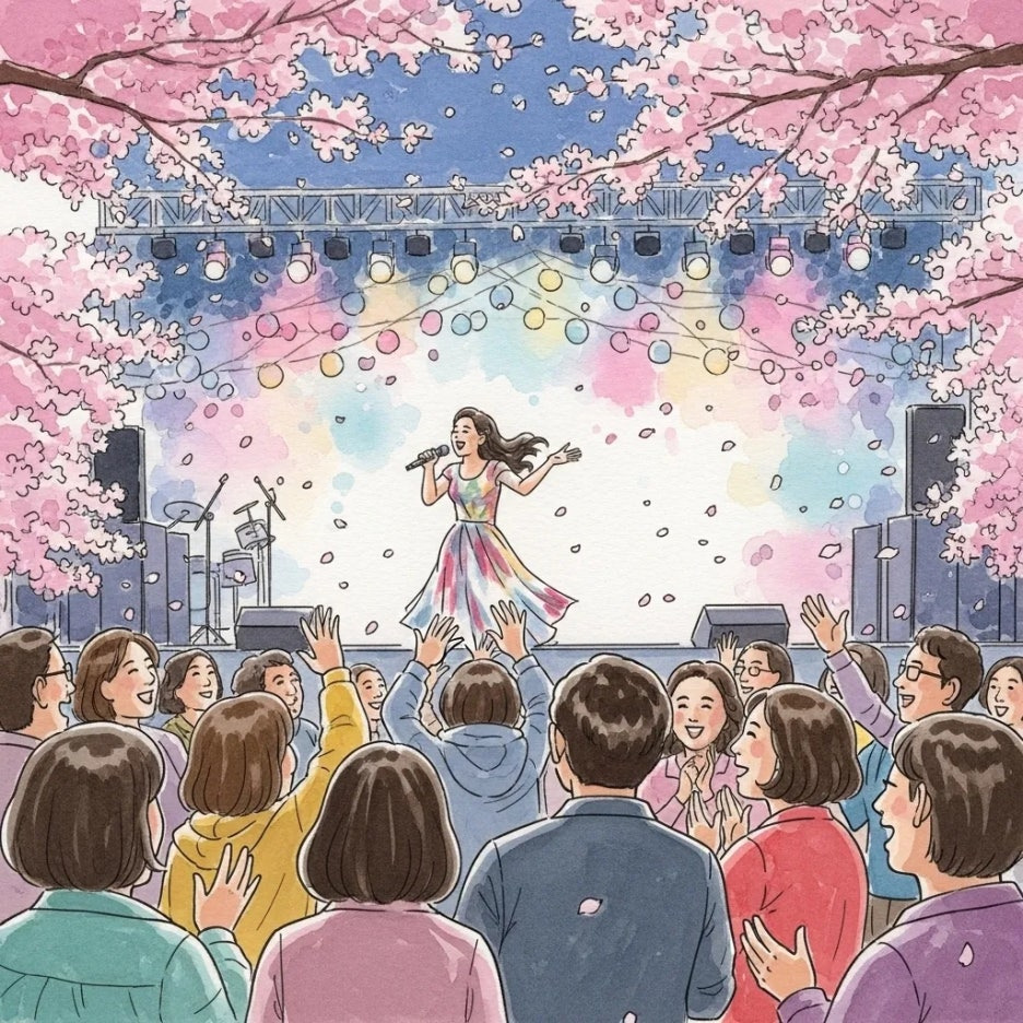 불광천 특설무대에서 펼쳐지는 공연