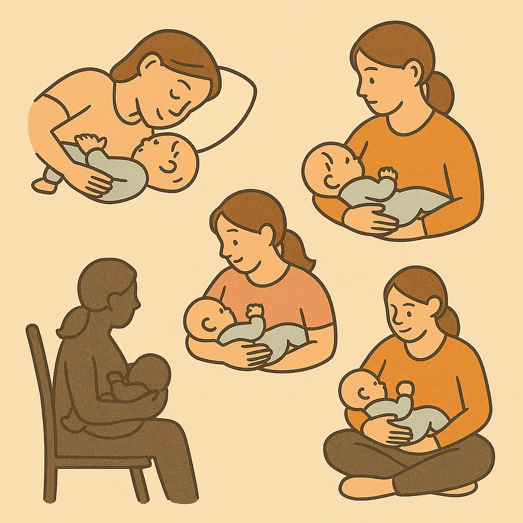 모유 수유 자세, 꼭 알아야 할 기본 5가지