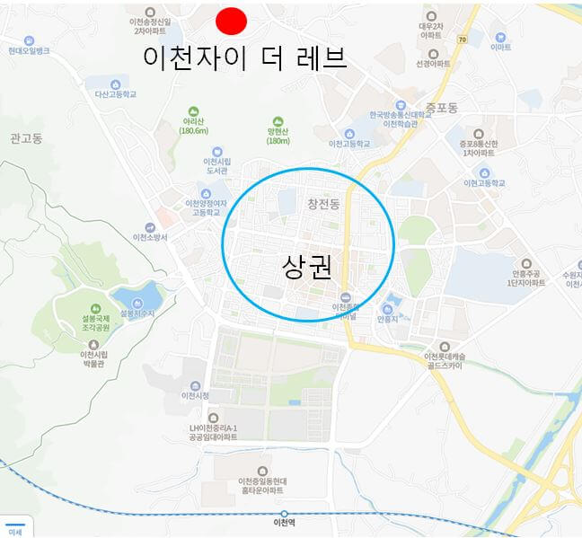 이천자이더레브 기타 입지