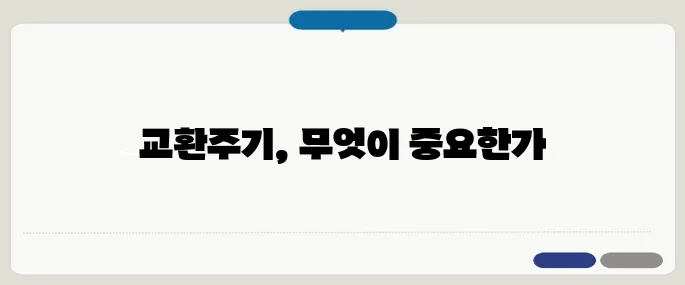 엔진오일 교환주기 시기별 체크