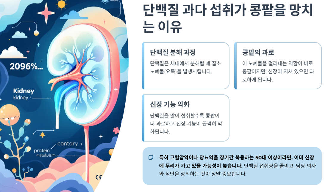 단백질 과다 섭취가 콩팥을 망치는 이유