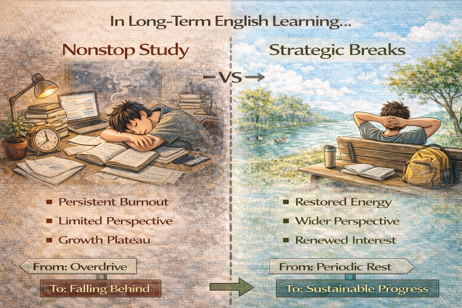 왜 장기 학습에서 휴식은 멈춤이 아니라 전략이 되는가