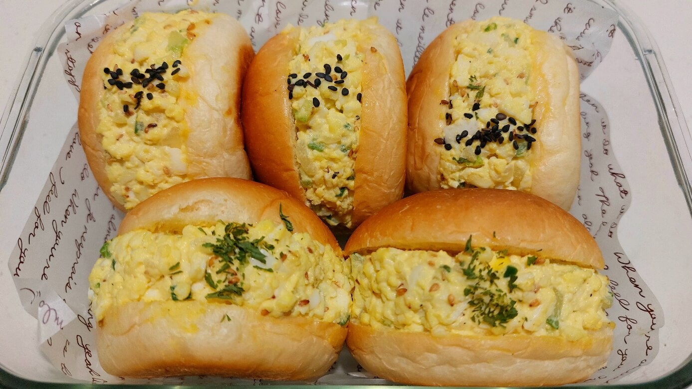 밀폐용기에 보관할 에그마요 샌드위치