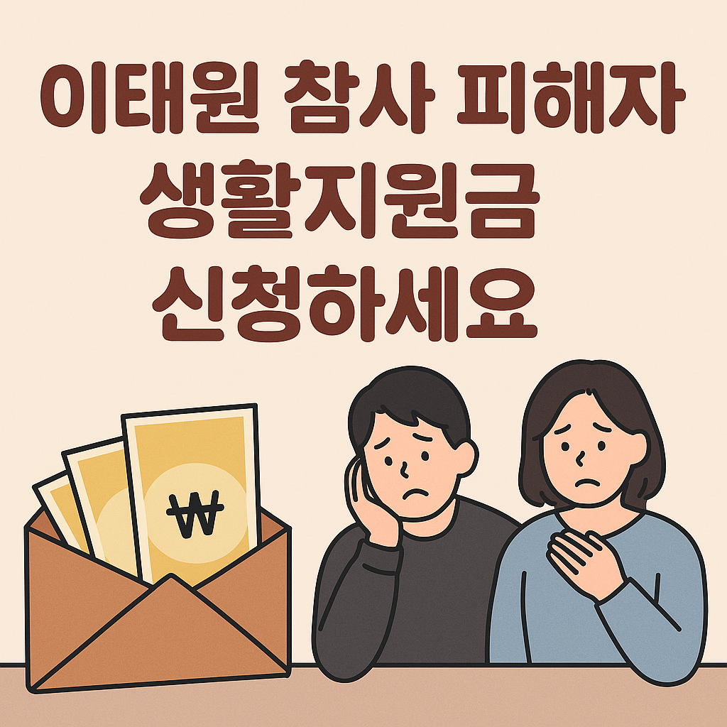 이태원참사 피해자 생활지원금