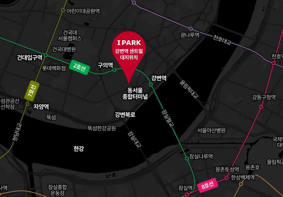 강변역 센트럴 아이파크 위치