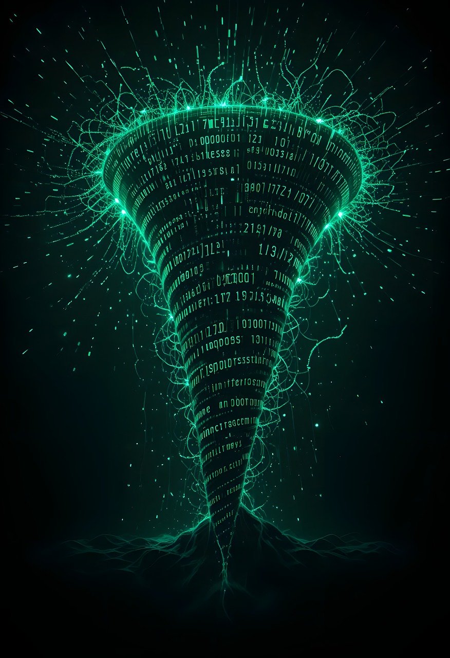 코인이 만들어 갈 회오리를 상징