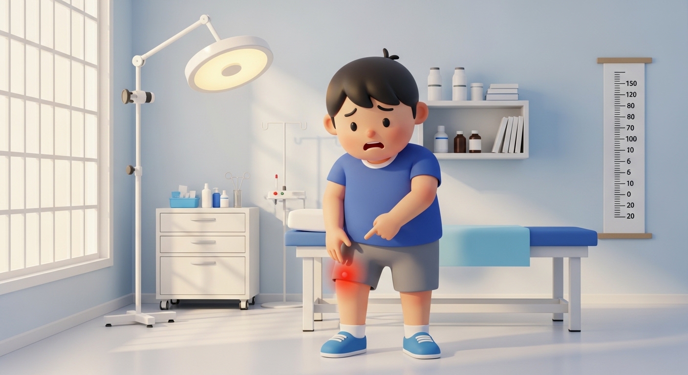 어린이무릎통증,스테로이드주사