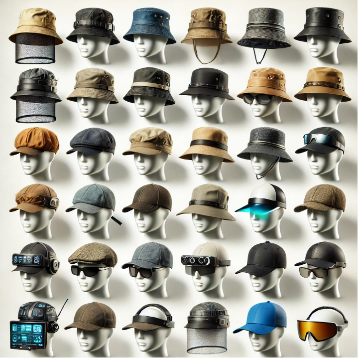 얼굴형별 모자 고르는 법 관련 사진 (둥근형, 긴얼굴, 각진형)