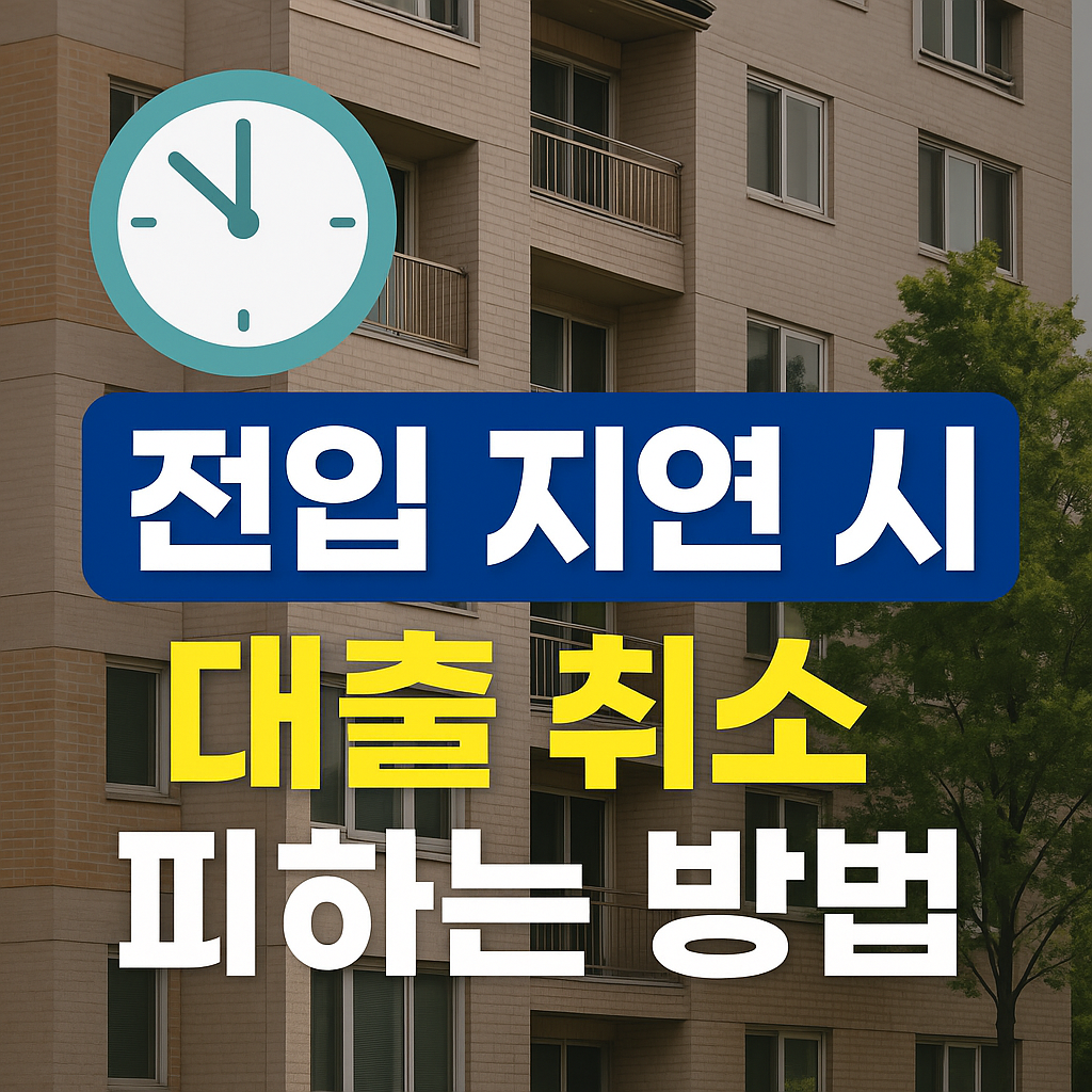 🕒 전입 지연 시 대출 취소 피하는 방법 – 실거주 유예 전략 총정리