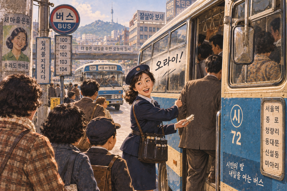 “오라이”를 외치던 버스 안내양의 시대