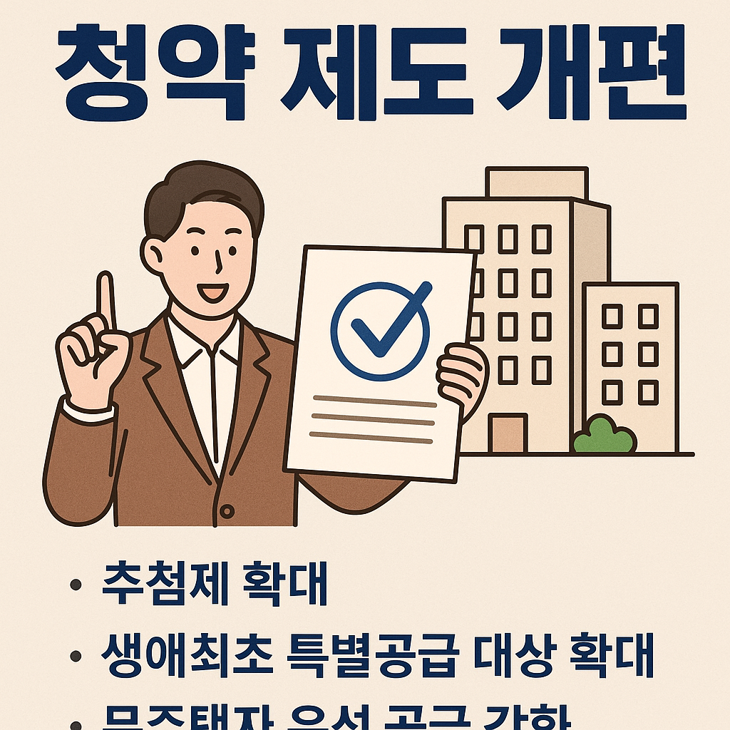 청약 제도 개편안 상세 분석 — 당첨 확률 변화와 대응 전략 📑