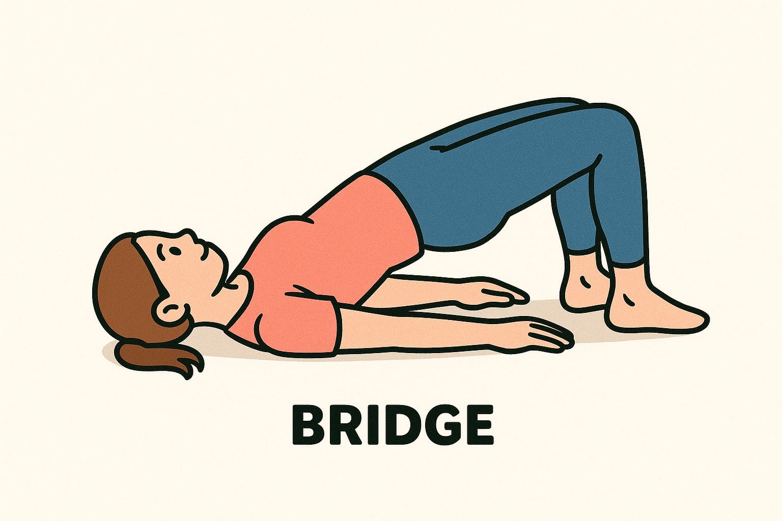 허리근육강화운동인브릿지