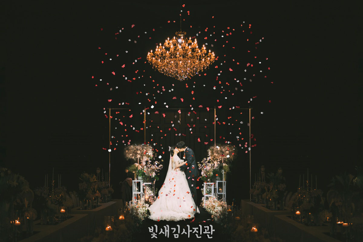 부천 mj컨벤션 본식서브스냅 추천 후기 빛새김 플라워샤워 전경