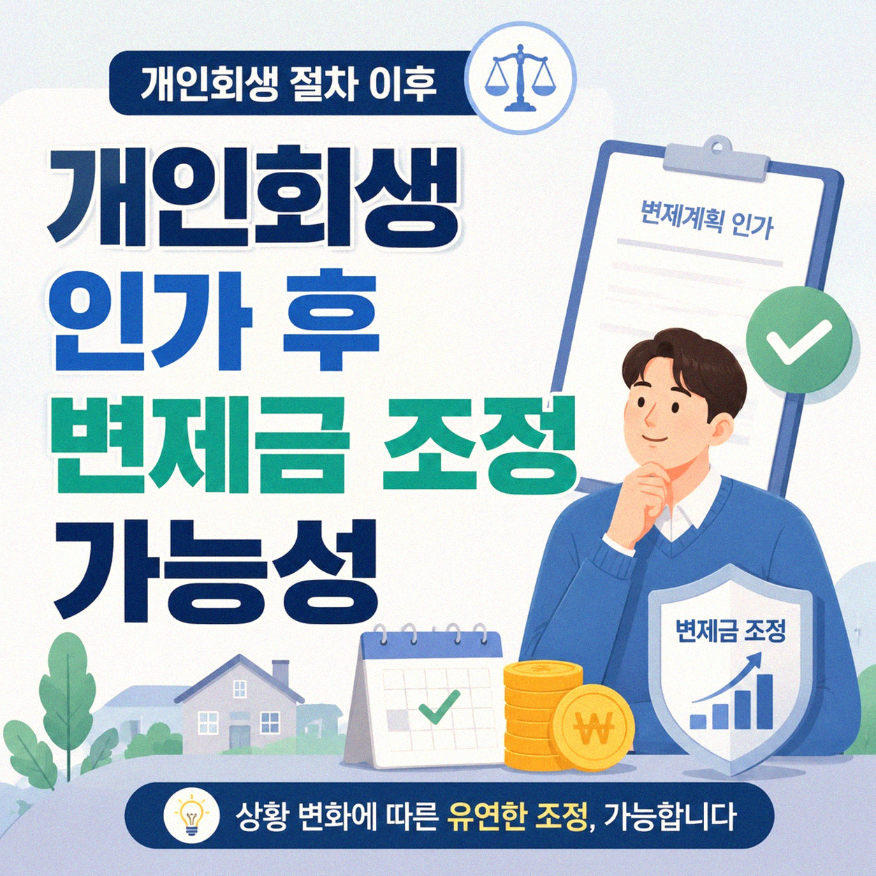 개인회생 인가 후 금액 변경, 가능할까?