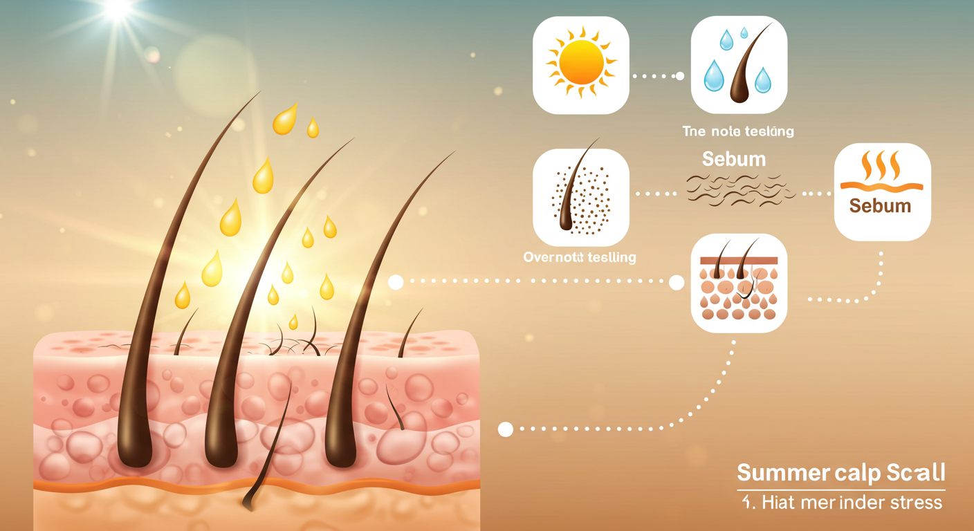 "여름 탈모 급증 원인"에 대한 이미지입니다.