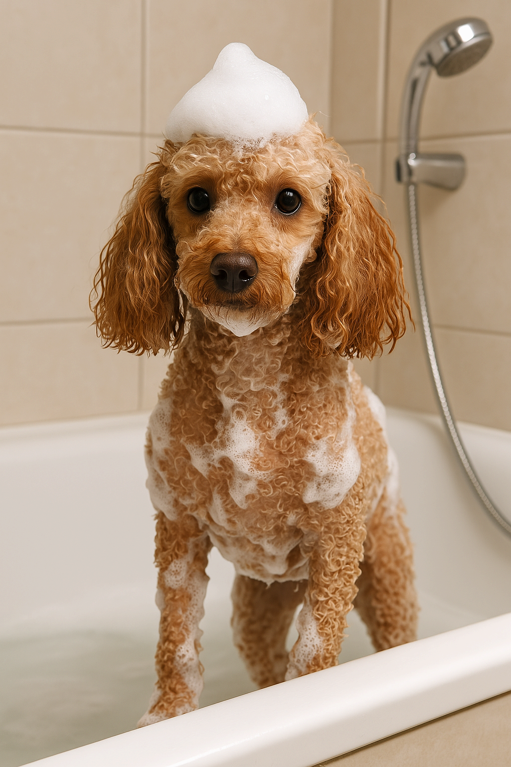 푸들의 목욕 방법과 주의할 점