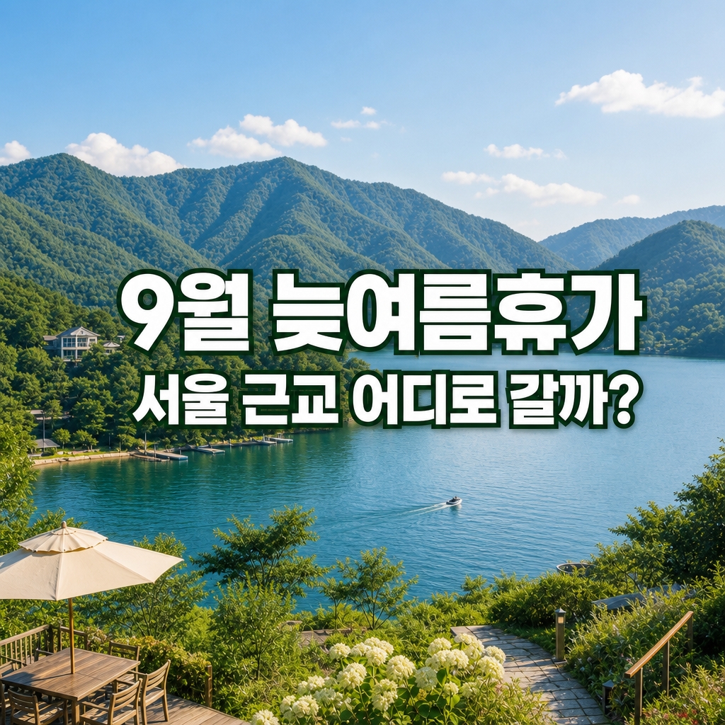 8월 말 9월 늦은 여름휴가, 서울 근교 어디로 갈까