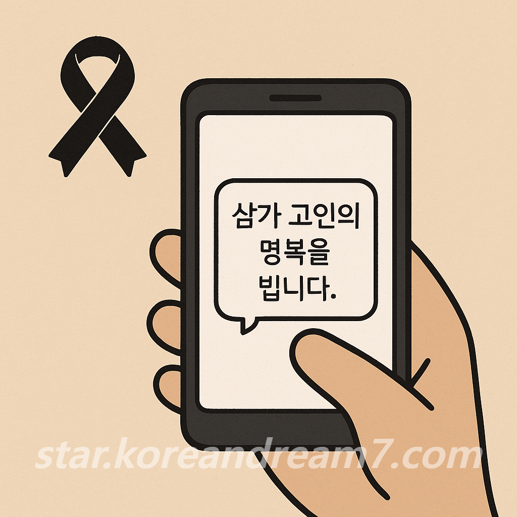 친구 부모님 장례식 문자 예절