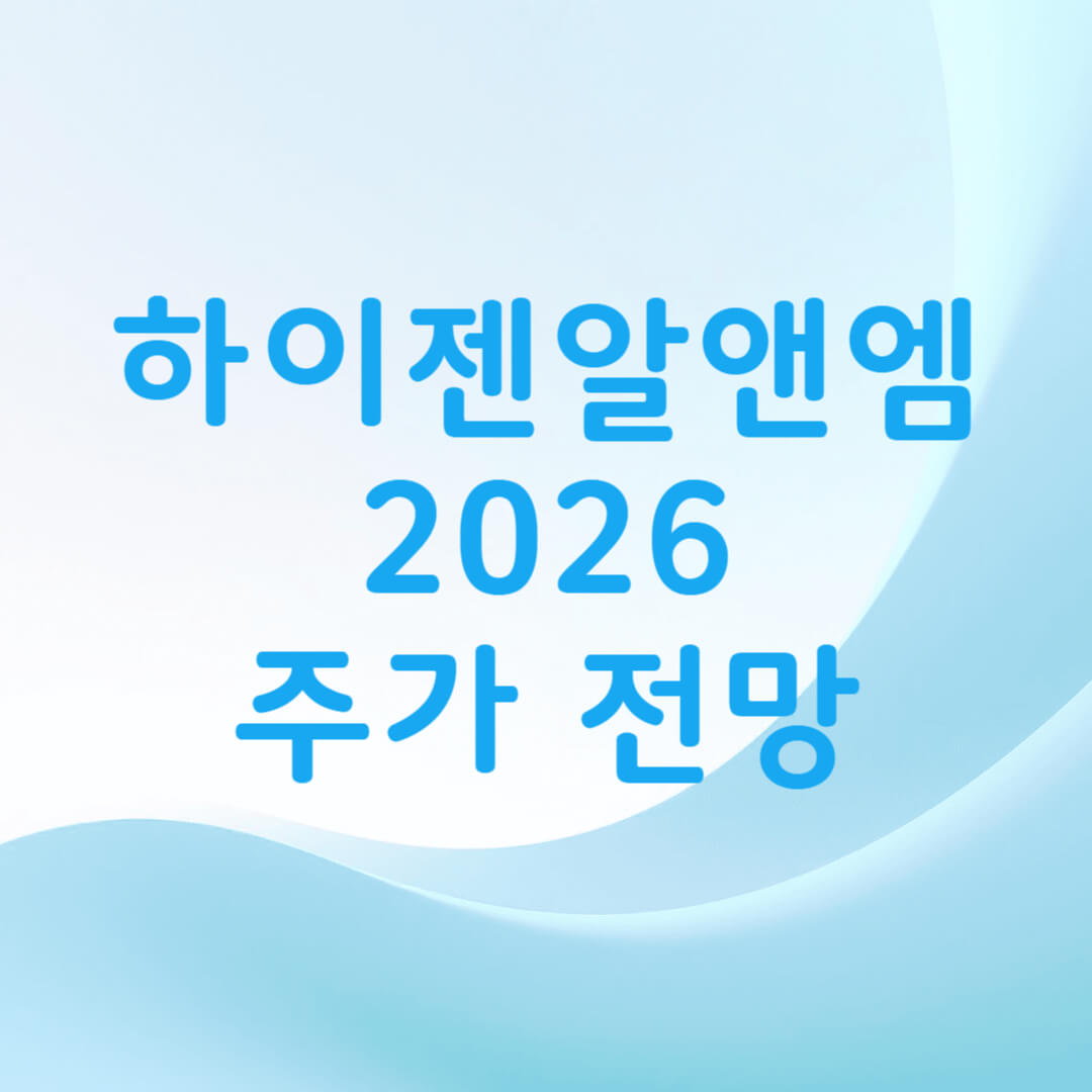 하이젠알앤엠 주가 전망