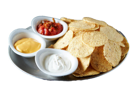 와인과 어울리는 나초 사진